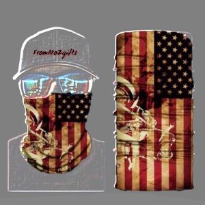 Biker Stars & Stripe 16 n 1 Neck Gaiter Face Covers Dust
Mask Biker Rag